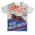 1938 Chicago Cubs Score Card Sublimation Performance Adult T-Shirt