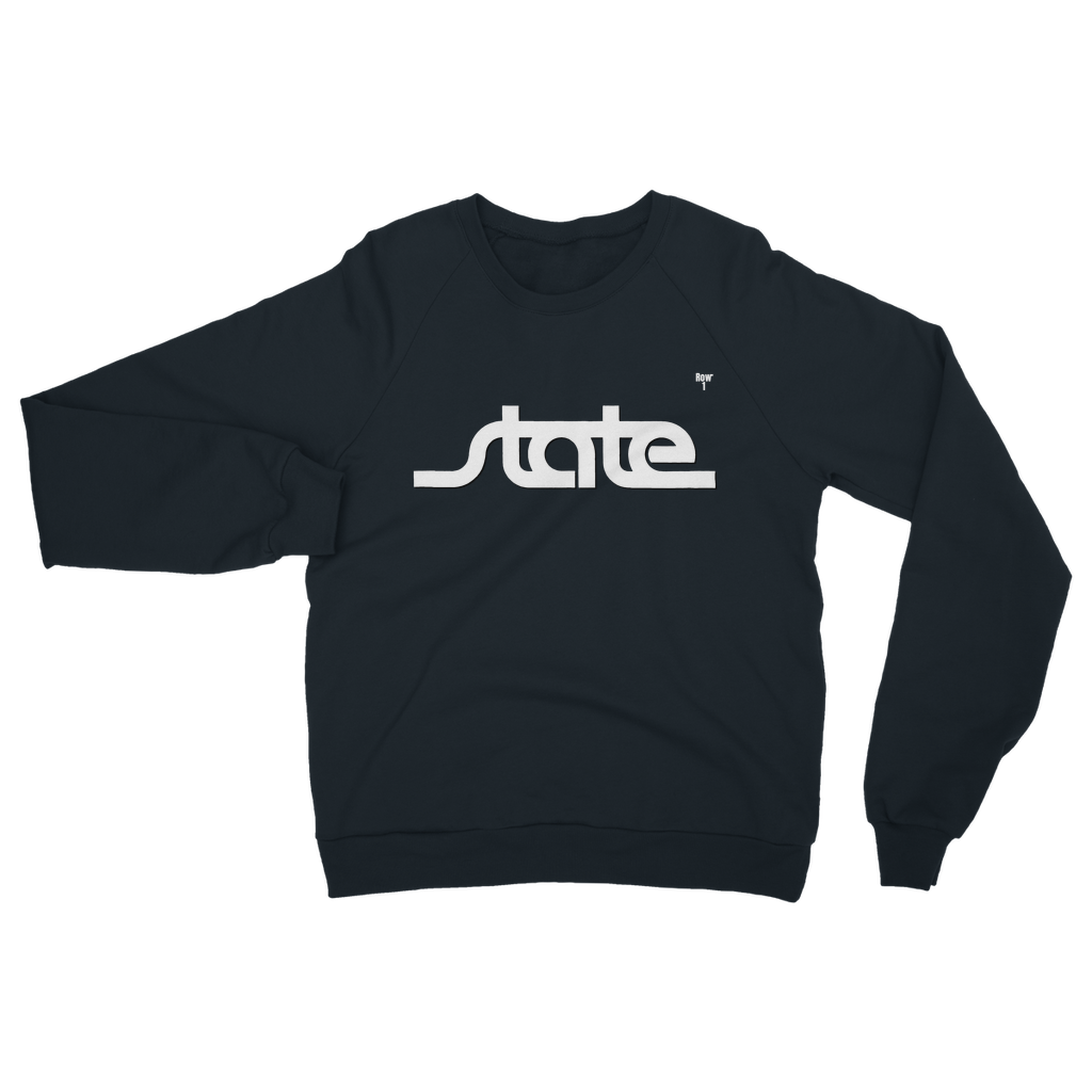 Throwback State Script Classic Adult Sweatshirt