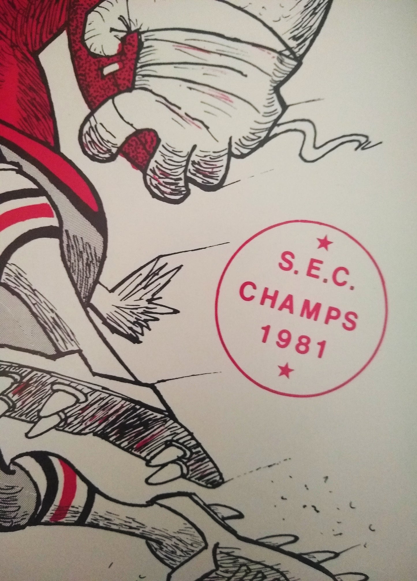 1981 Jack Davis Georgia Bulldogs Football Art Print