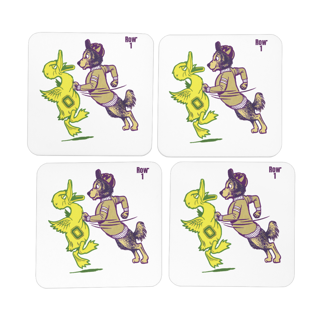 Husky Punch Hardboard Coaster Set of 4