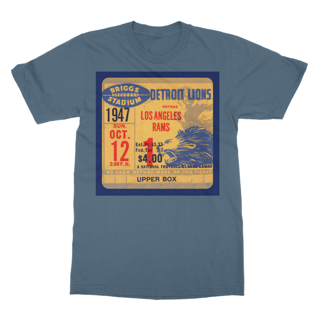 1947 Detroit Lions Ticket Classic Adult T-Shirt