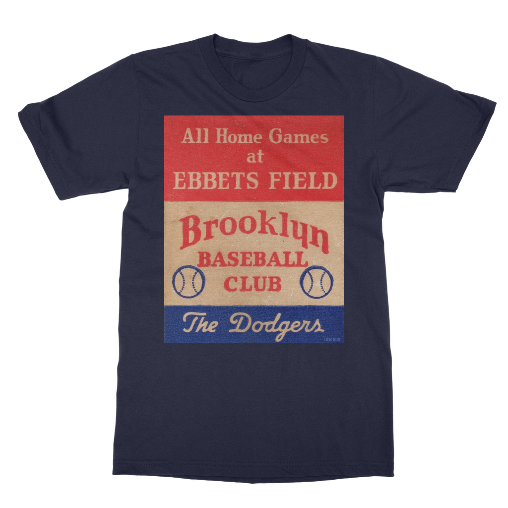 1939 Brooklyn Dodgers Baseball Club Classic Heavy Cotton Adult T-Shirt