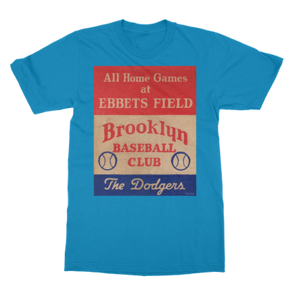 1939 Brooklyn Dodgers Baseball Club Classic Heavy Cotton Adult T-Shirt