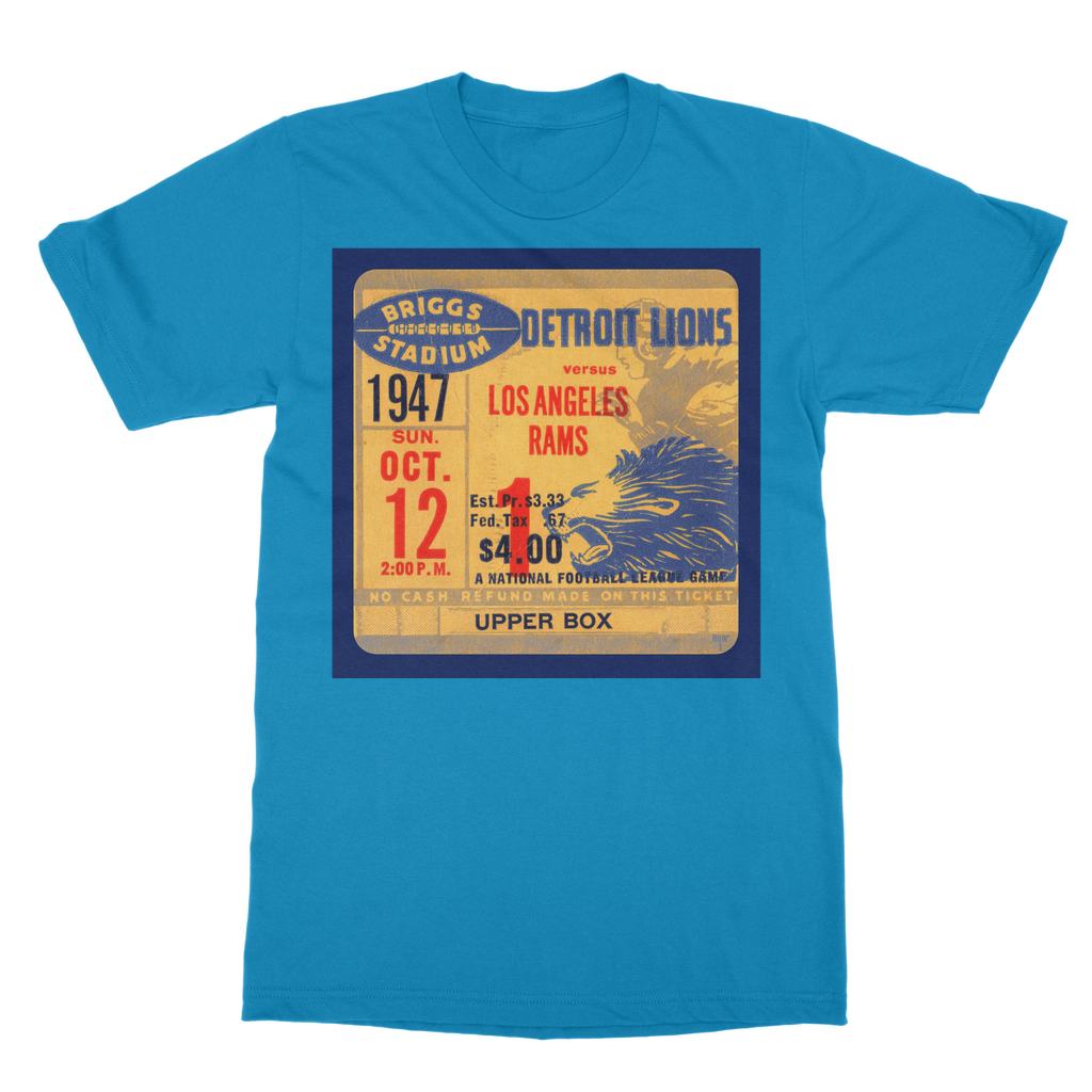 1947 Detroit Lions Ticket Classic Adult T-Shirt