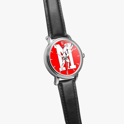 Row One Brand vintage early 1900s Ole Miss Rebels baseball art watch with leather band