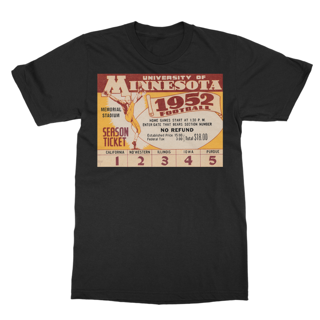 1952 Minnesota Football Ticket Classic Adult T-Shirt