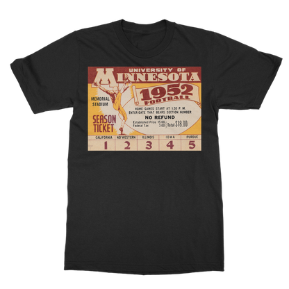 1952 Minnesota Football Ticket Classic Adult T-Shirt