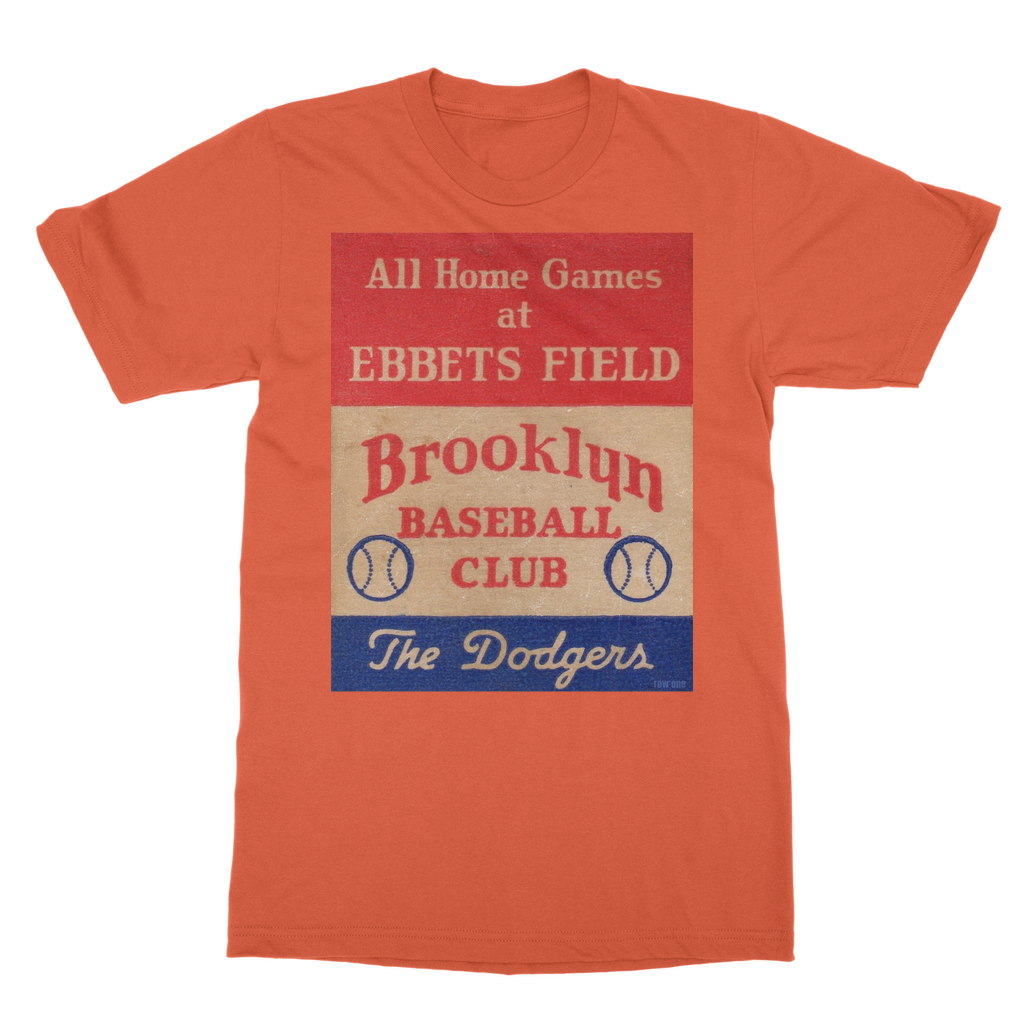 1939 Brooklyn Dodgers Baseball Club Classic Heavy Cotton Adult T-Shirt