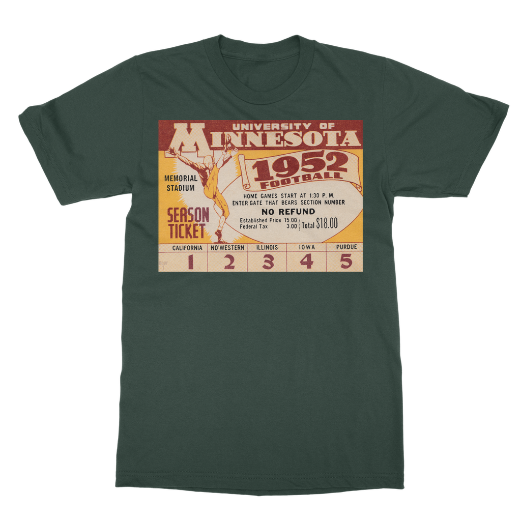 1952 Minnesota Football Ticket Classic Adult T-Shirt