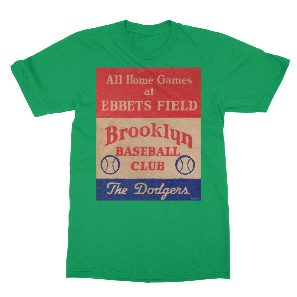 1939 Brooklyn Dodgers Baseball Club Classic Heavy Cotton Adult T-Shirt