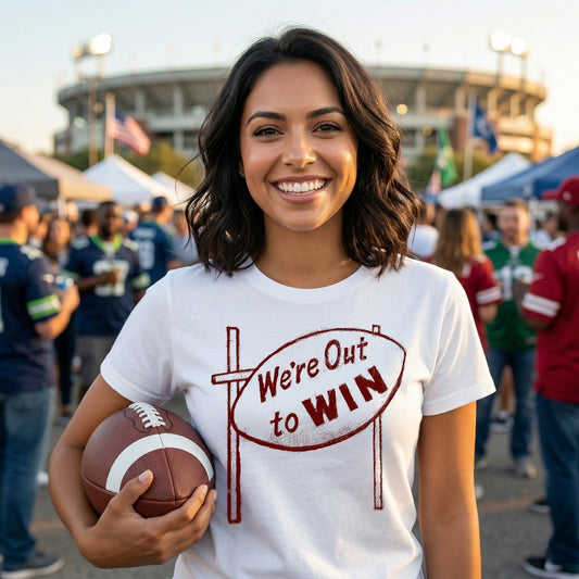 1950s Out To Win College Football Tee