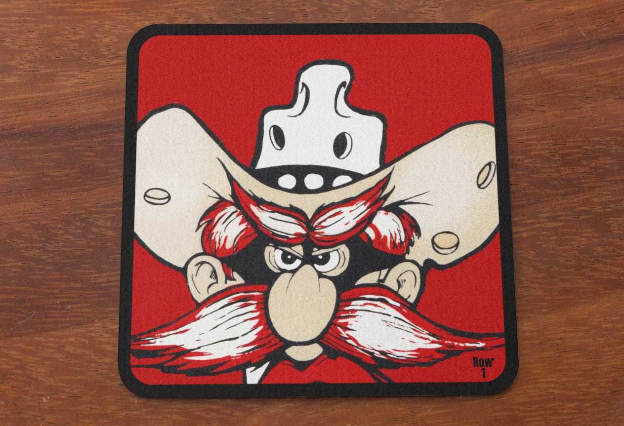 1970s Raider Red Cartoon Art by Dirk West | Row One Brand Vintage Drink Coasters