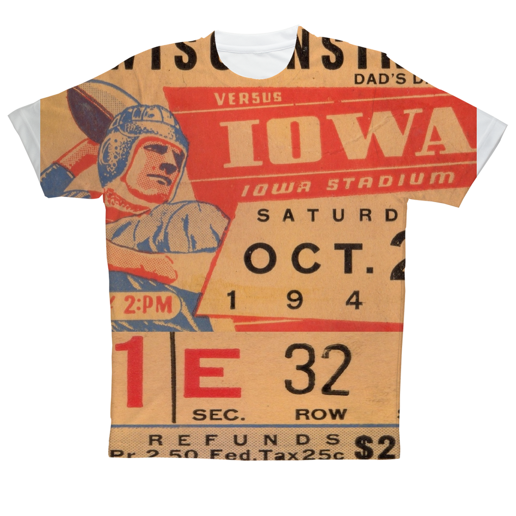 1943 Iowa Football Ticket Tee | Row One Brand Vintage Ticket Stub Tees