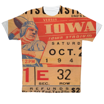 1943 Iowa Football Ticket Tee | Row One Brand Vintage Ticket Stub Tees