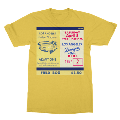 1972 LA Dodgers Ticket Stub Classic Adult T-Shirt