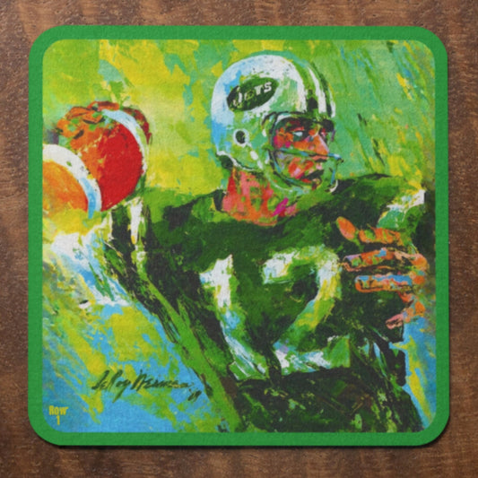 1969 Joe Namath Jets Art Coasters