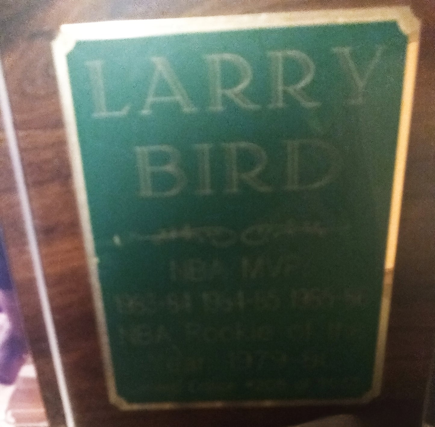 Early 1990s Larry Bird Autographed Photo Plaque | Row One Brand