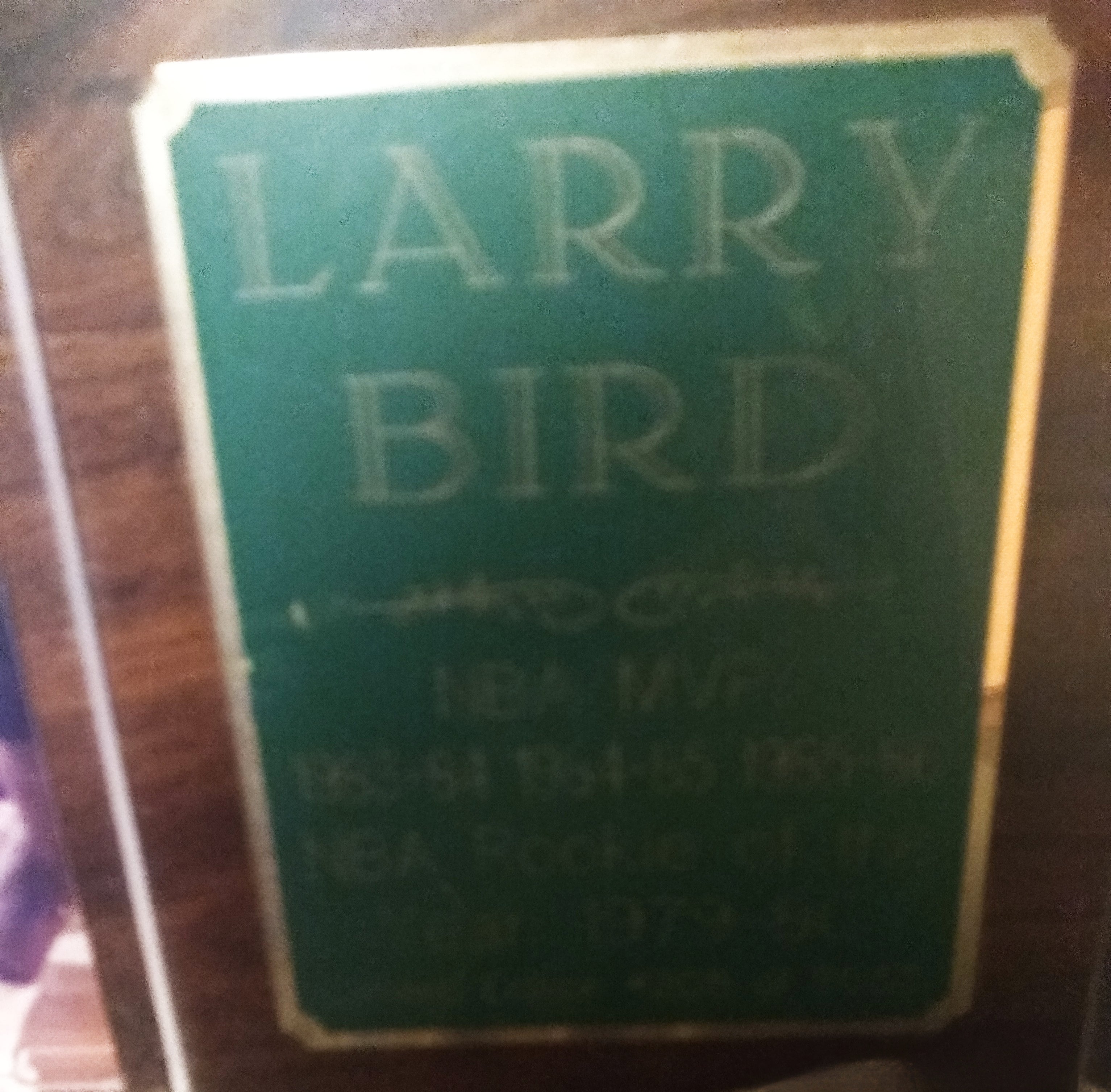 Early 1990s Larry Bird Autographed Photo Plaque | Row One Brand