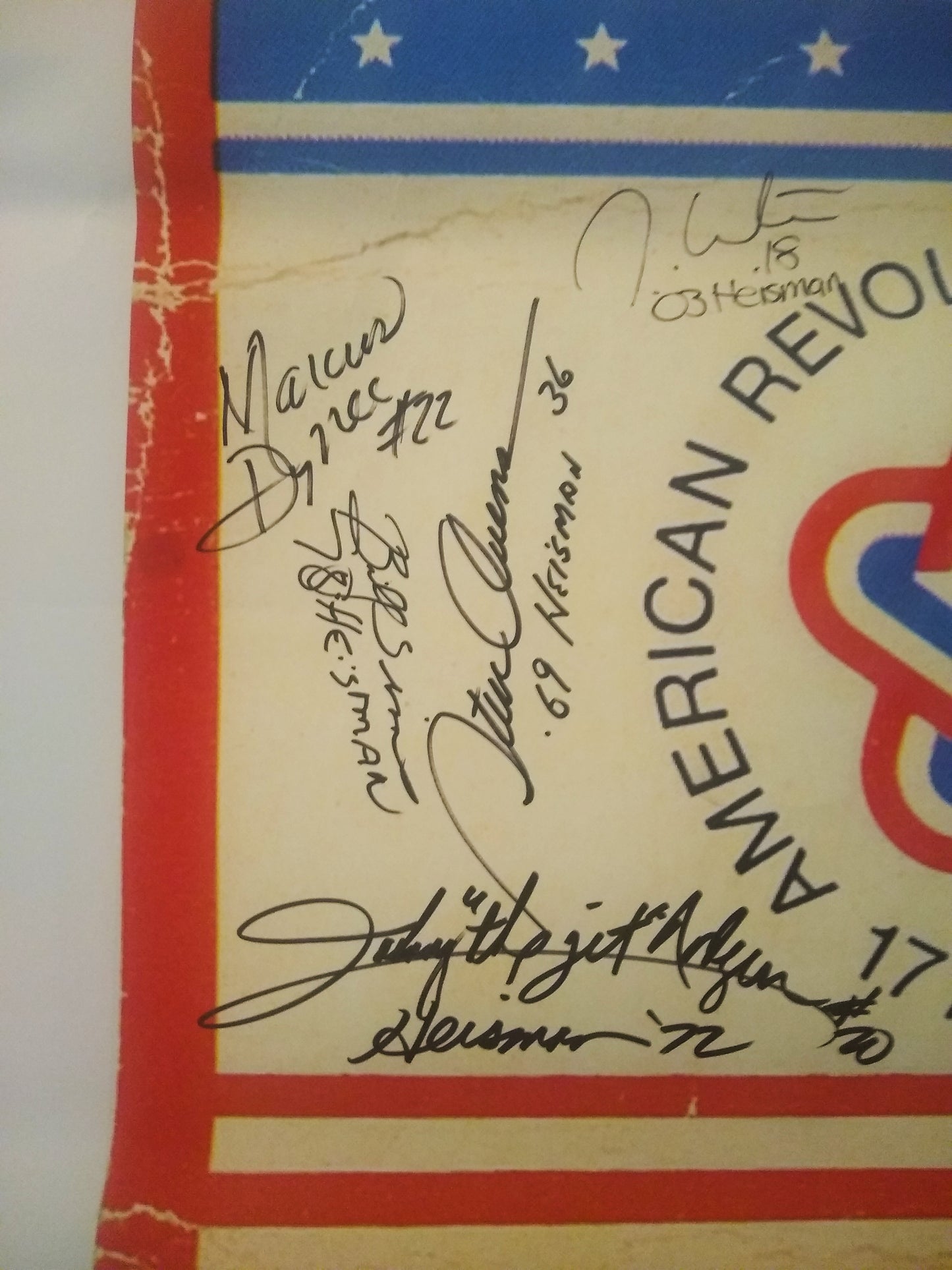 1976 Oklahoma vs. Nebraska Football Ticket Signed by 7 Players