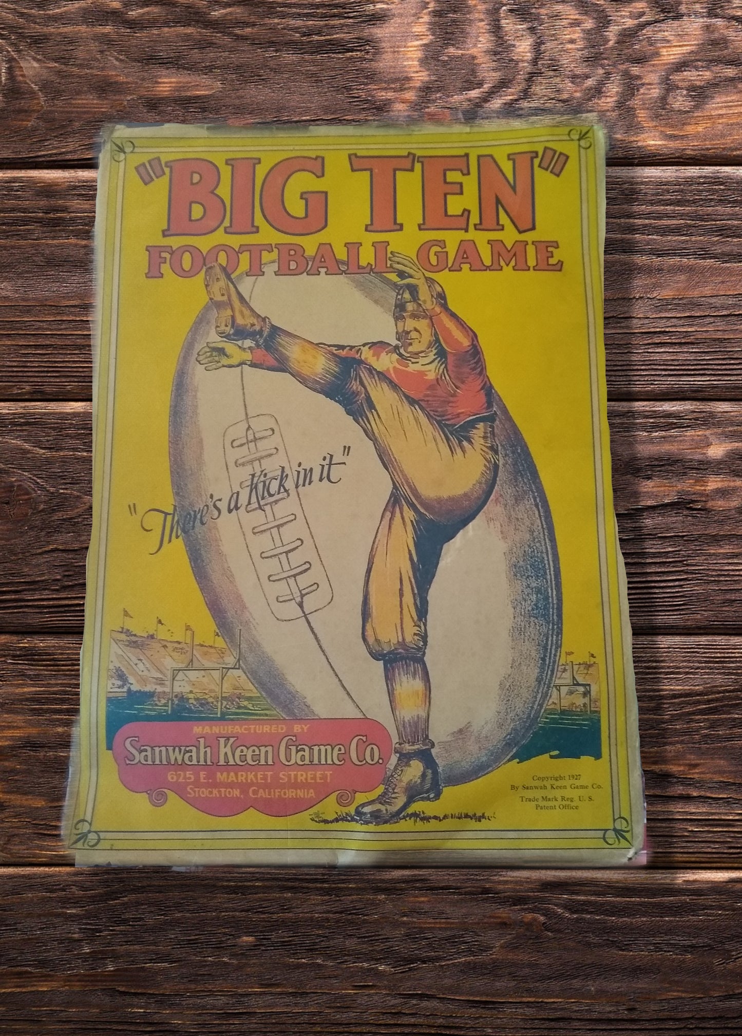 1927 big ten football game poster | unique sports collectible art perfect for framing
