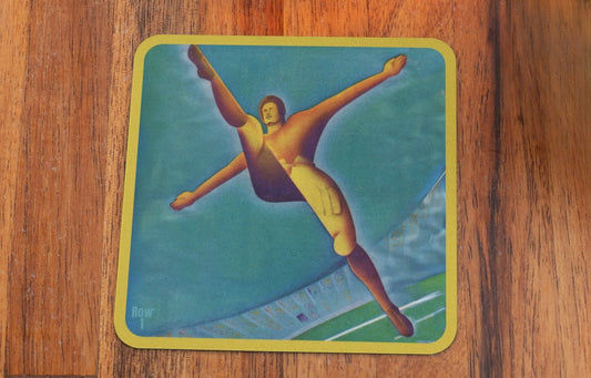 1932 Football Punter Art Drink Coasters