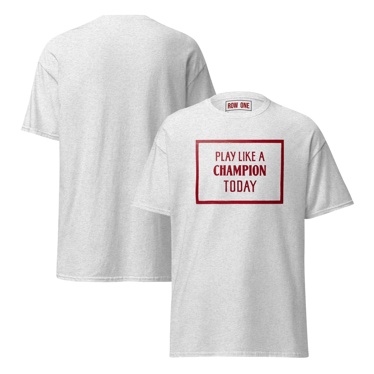 Row One Brand vintage Play Like a Champion Norman Sign Tee