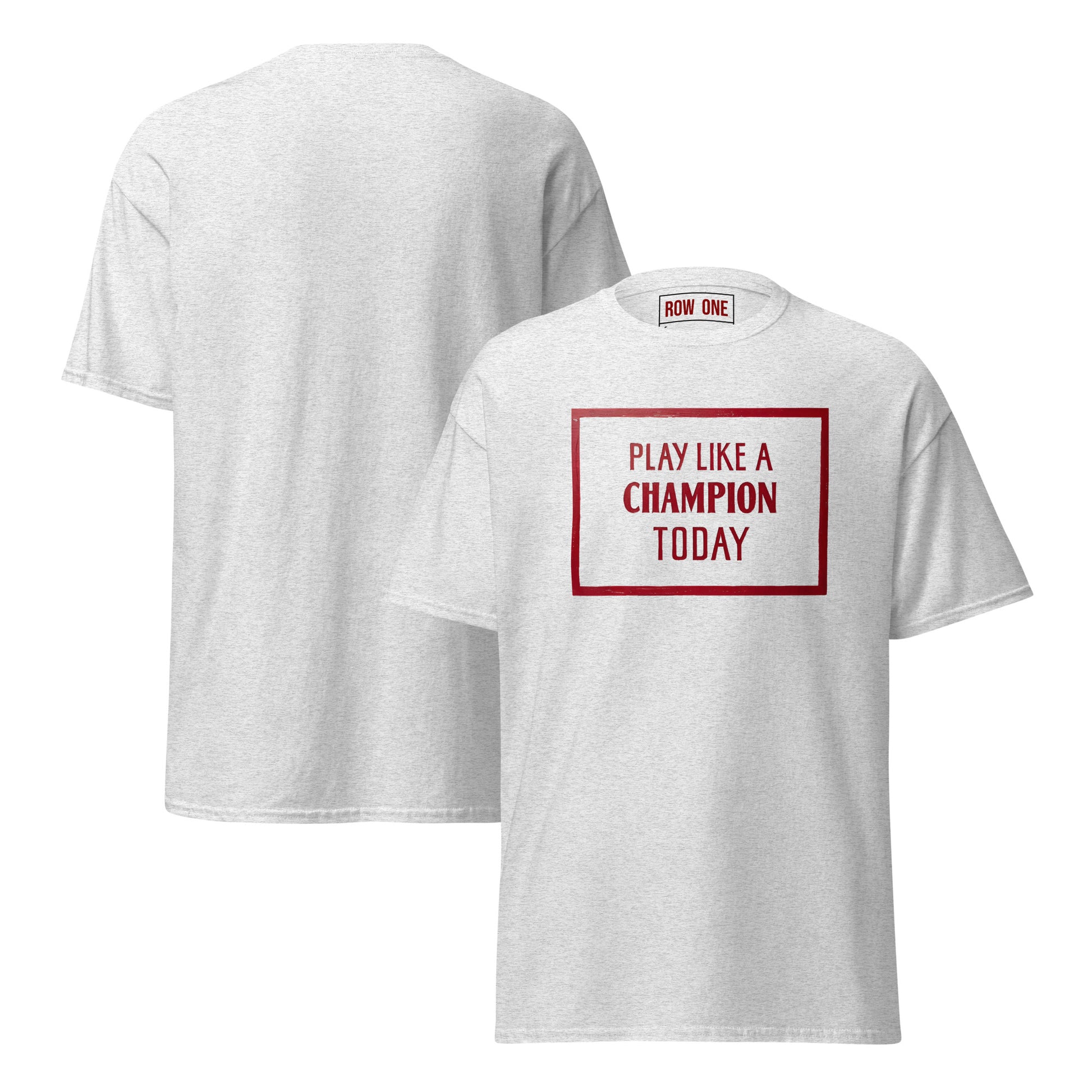 Row One Brand vintage Play Like a Champion Norman Sign Tee