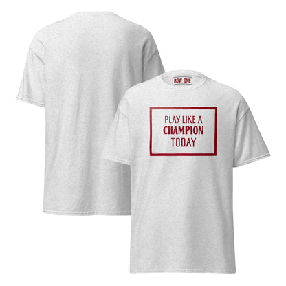 Row One Brand vintage Play Like a Champion Norman Sign Tee