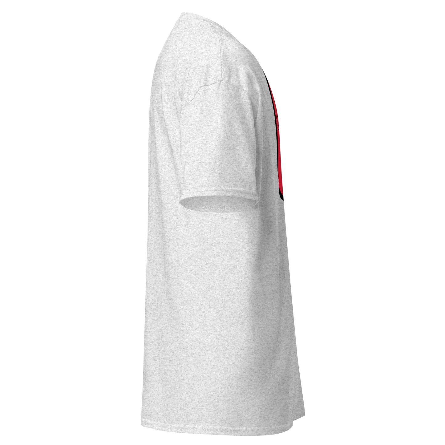 White t-shirt on a white background