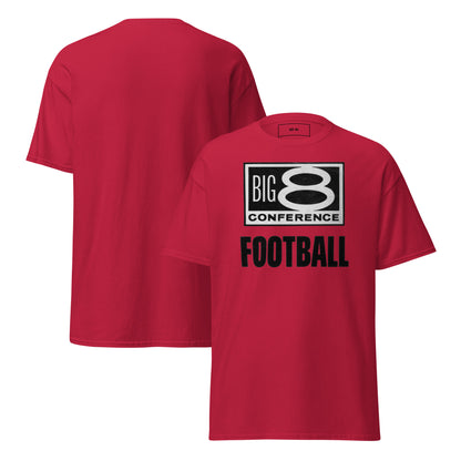 Cardinal Gildan Cotton Shirt Big 8 Conference Football Tee from Row One Brand