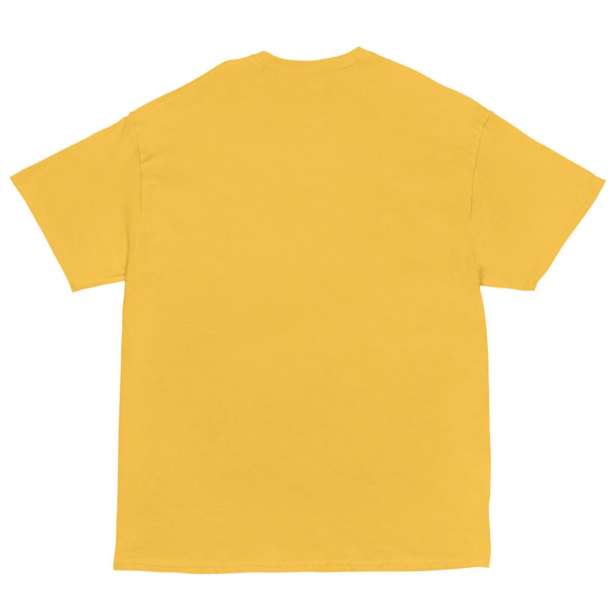 Yellow t-shirt on a white background