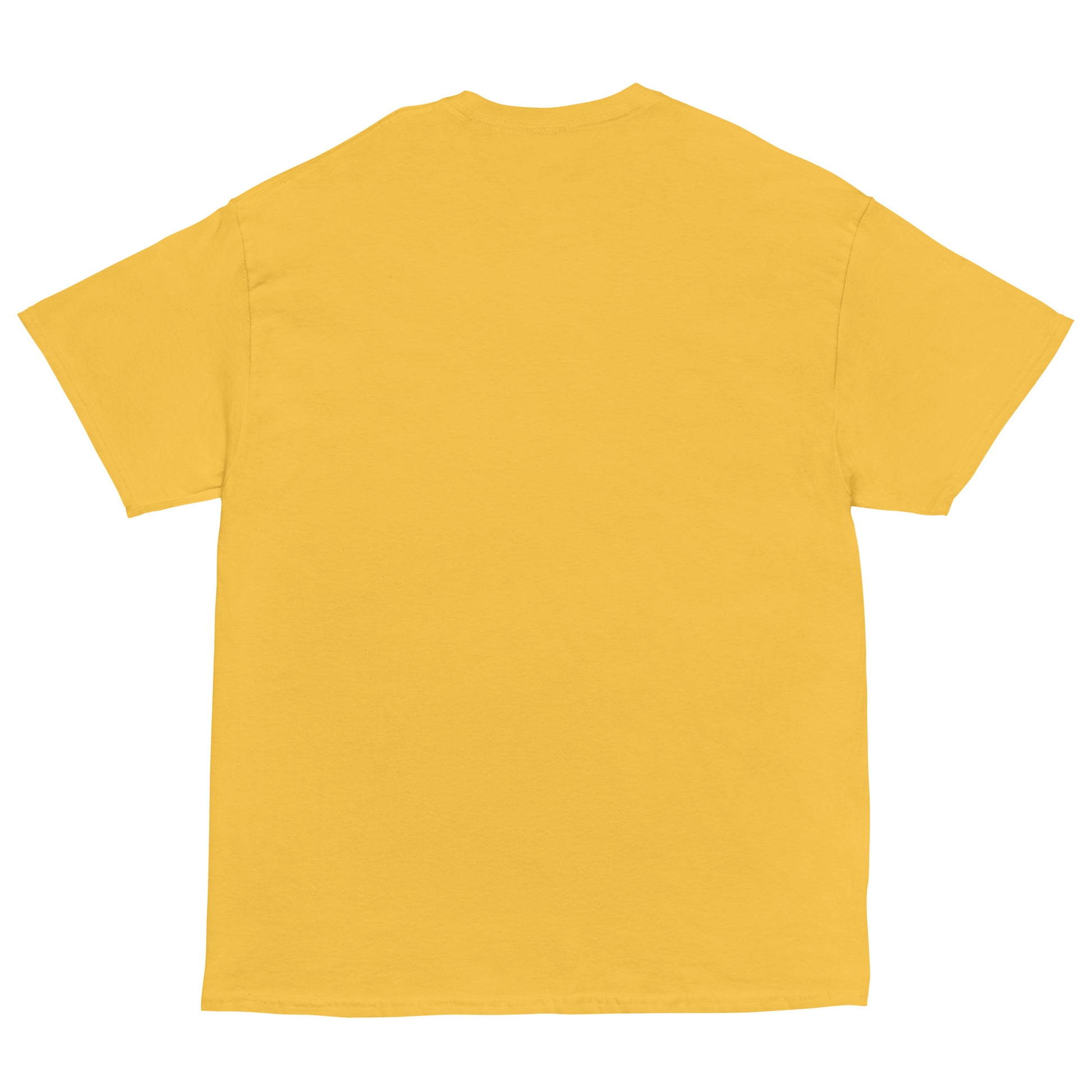 Yellow t-shirt on a white background