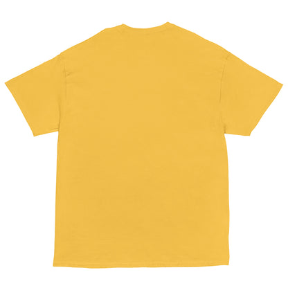 Yellow t-shirt on a white background
