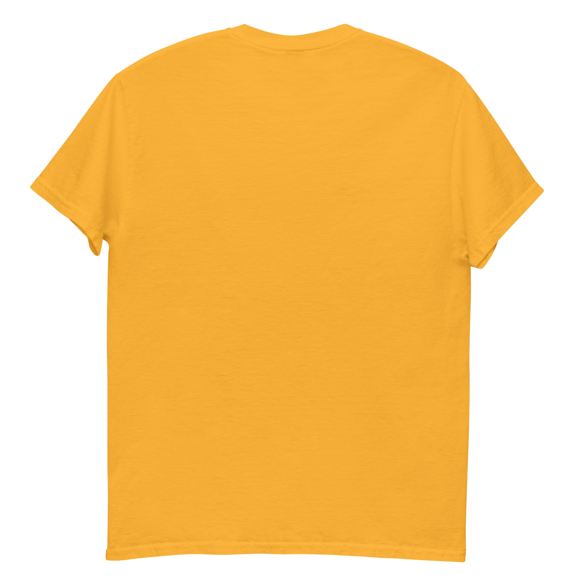 Yellow t-shirt on a white background