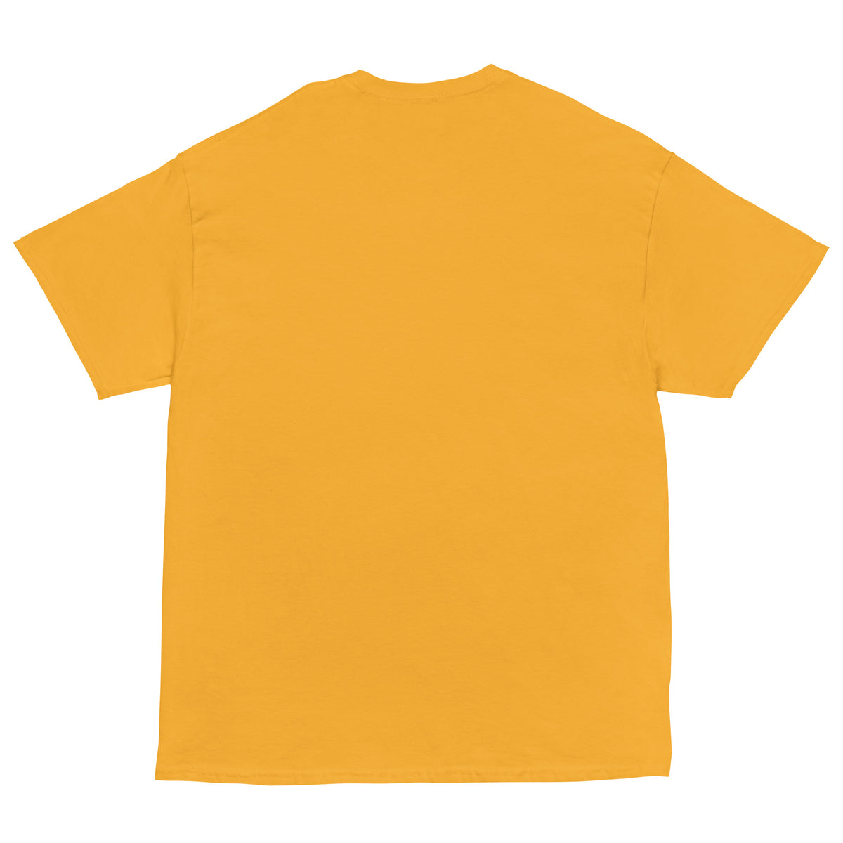 Yellow t-shirt on a white background