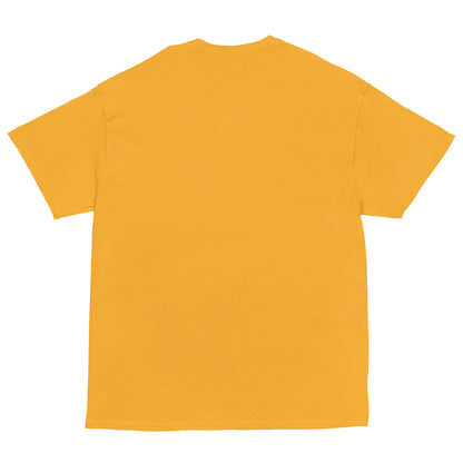 Yellow t-shirt on a white background