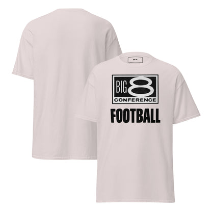 Ice grey Gildan Cotton Shirt Big 8 Conference Football Tee from Row One Brand