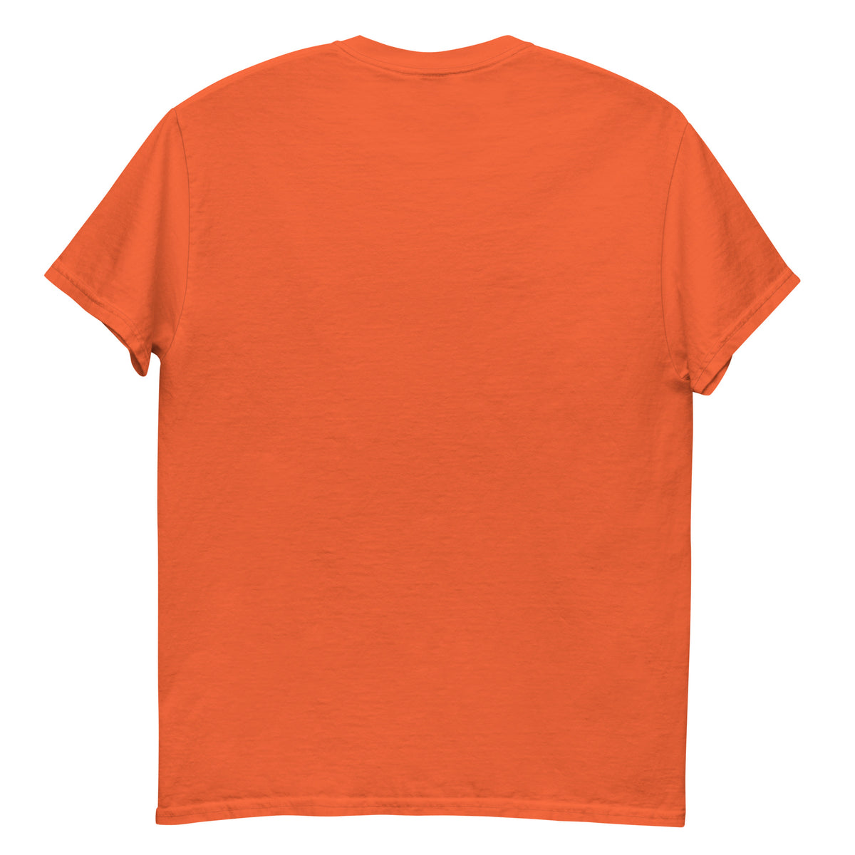 Orange t-shirt on a white background