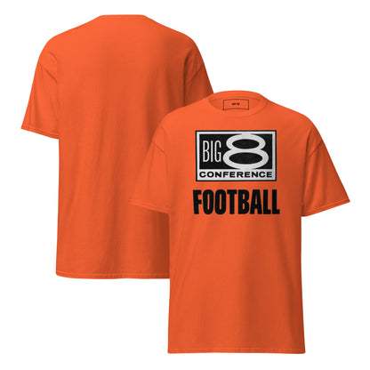Orange Gildan Cotton Shirt Big 8 Conference Football Tee from Row One Brand
