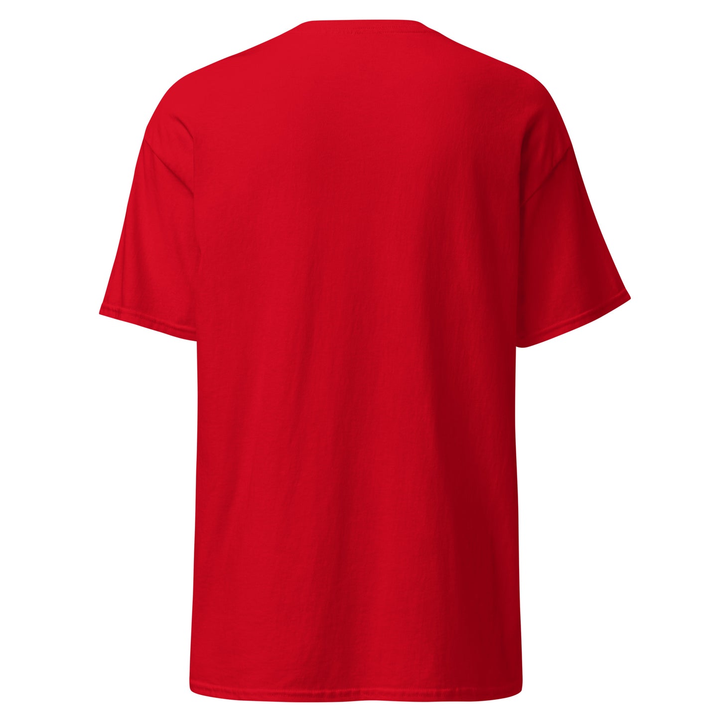 Red t-shirt on a white background