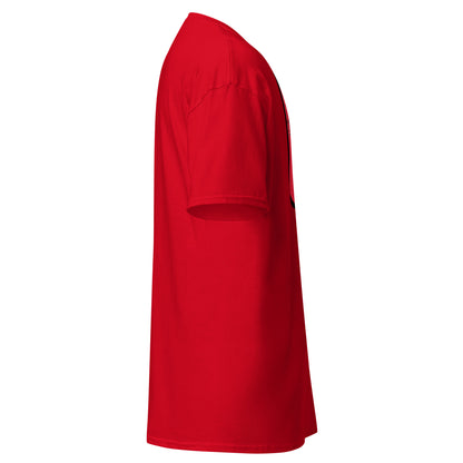 Red t-shirt on a white background