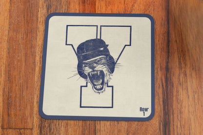 Vintage BYU Cougar Mascot Art Drink Coasters | Row One Brand Vintage Sports Gifts