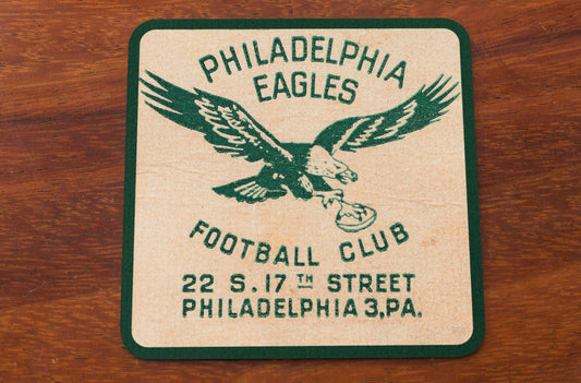 Father's Day Football Gifts | 1948 Philadelphia Eagles Football Ticket Coasters