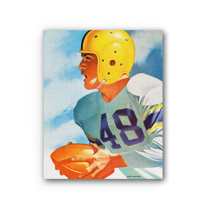 1948 Football Row 1 Premium Stretched Canvas