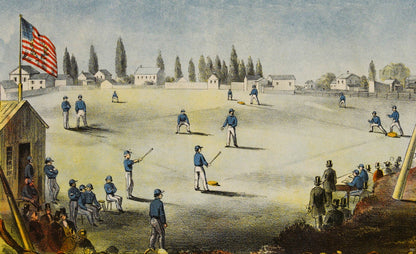1860 Baseball Art Rochester New York