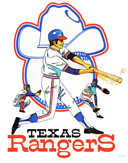 1973 Texas Rangers Baseball Art