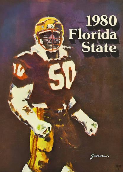 1980 Florida State Seminoles Football Art