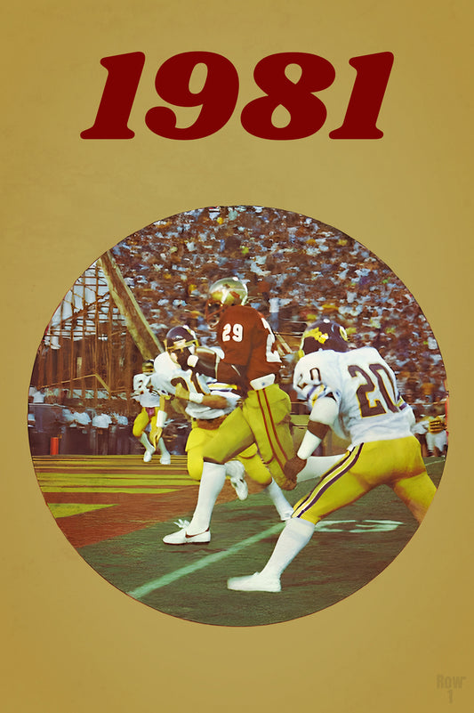 1981 Florida State Seminoles Football Art from Row One Brand