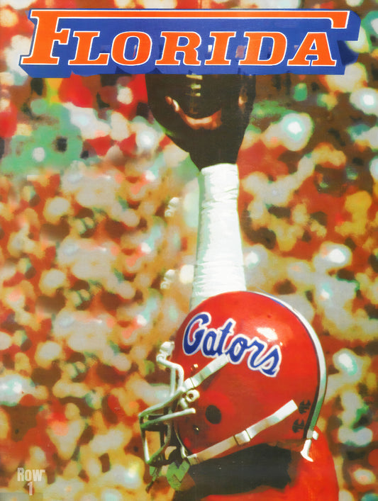 1982 Florida Gators Throwback Football Art