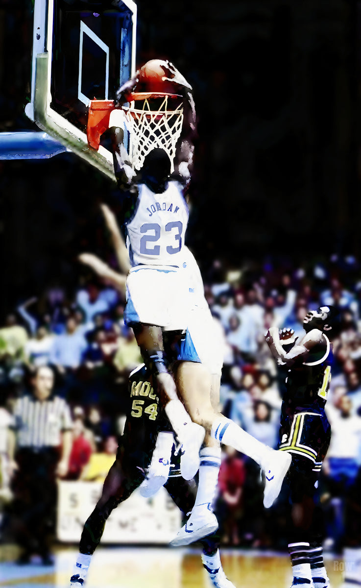 1983 Michael Jordan Dunk over Tennessee Chattanooga